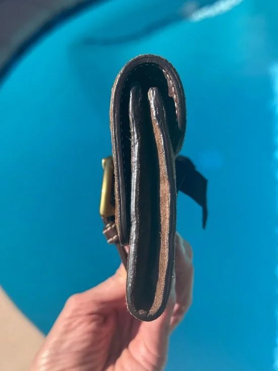 Coach SoHo studded suede signature clutch wallet vintage - Picture 11 of 17